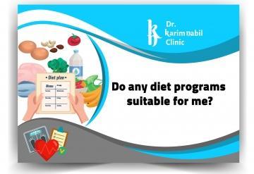 Do any diet programs suitable for me?